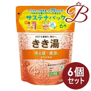 【×6個】バスクリン きき湯 食塩炭酸湯 360g