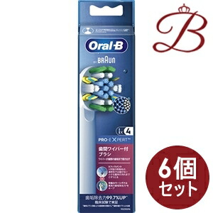 【×6個】ブラウン オーラルB 替えブラシ EB25RX-4HB フロスアクションブラシ 替え4本入