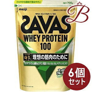 【6個】明治 ザバス ホエイ スッキリフルーテー 700g