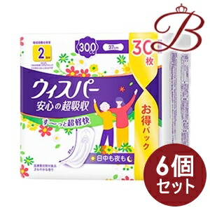 【×6個】P&G ウィスパー安心の超吸収 300cc 30枚入り