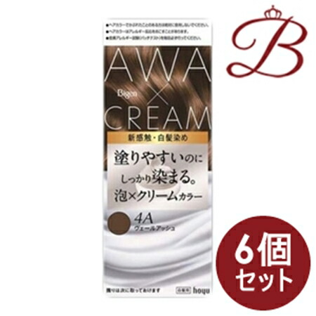 【×6個】ビゲン　泡クリームカラー　ヴェールアッシュ　 50g+40g+5mL