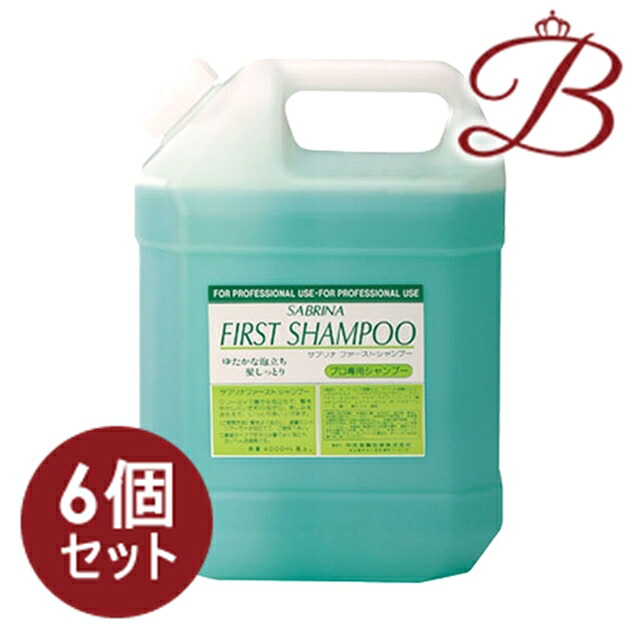 【×6個】中央有機化学 サブリナ　ファースト　シャンプー 4000mL