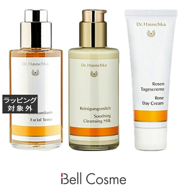 【エントリーでP5倍】ドクター ハウシュカ フェイシャルトナー 100ml とクレンジングミルク 145ml とローズ デイクリーム 30ml のセット | スキンケアコフレ