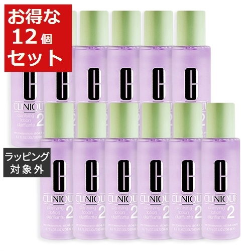 お得な12個セット 0ml X クラリファイングローション2 スキンケア 仕入れ Clinique 12 0ml クリニーク Clinique 化粧水 ベルコスメ 美容 コスメ 香水 乾燥 混合肌用 お肌に透明感がほしいなら 送料無料