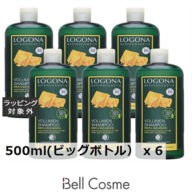 楽天市場】ロゴナ ボリュームシャンプー・ビール＆はちみつ 500ml