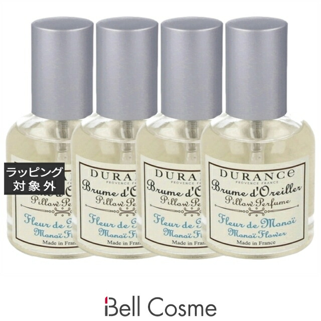 【エントリーでP5倍】デュランス ピロー ミスト モノイフラワー 50ml x 4 | 服用消臭剤 香りが良い 香りが良い