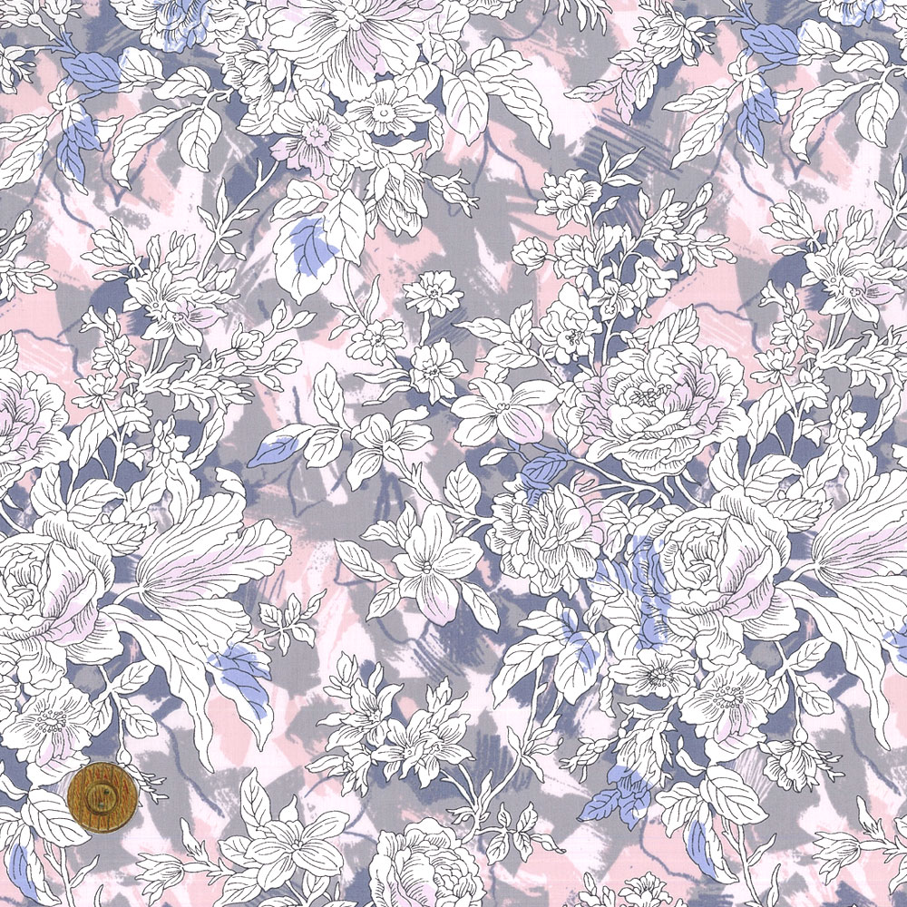 楽天市場】【LIBERTY FABRICS】 2020秋冬追加 タナローン Giverny Rose ジヴェルニーローズ グレー  dc31020-j20d リバティ・ファブリックス : ベル・ブランシェ