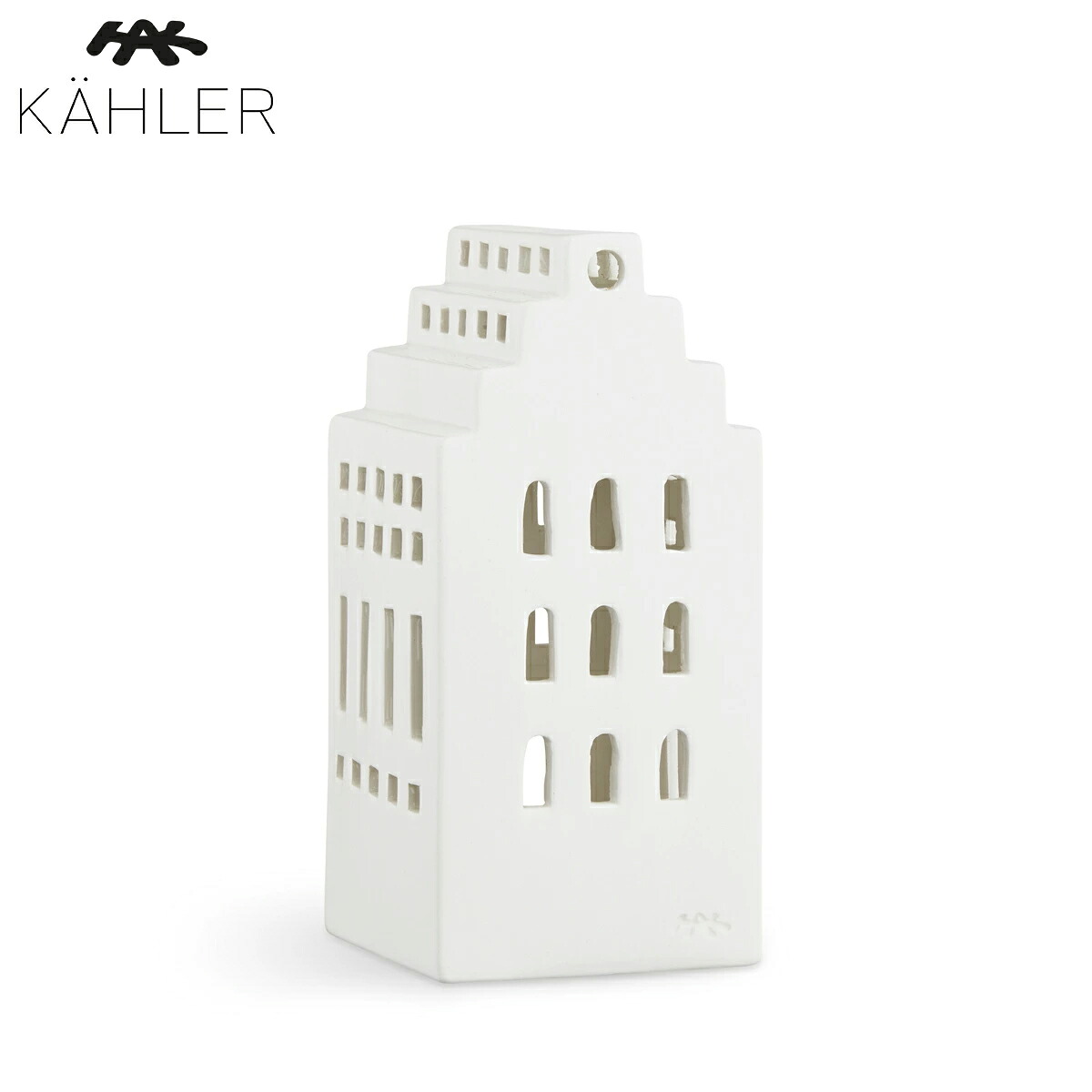＜定め事品＞ KAHLER ケーラー URBANIA  アーバニアマナー  ティーライトホルダー H17珊 691068蝋燭保持者 瀬戸もの 北欧 キャンド 室内装飾 今めかしい 今めかしい 分かりやすい 白いこと 街並み並み 差し上げ物 差し上げ物 差し上げ物