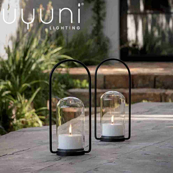 【百貨店大売り出し15％OFF】Uyuni Lighting ウユニライティング アウトドア提燈書き割り （遠隔操作＆ピラー蝋燭付）UL-30271  室外 提燈書き割り W15 x H34珊  Outdoor 蝋燭照明ランプ アウトドア 雨合羽 北欧 室内装飾 提燈
