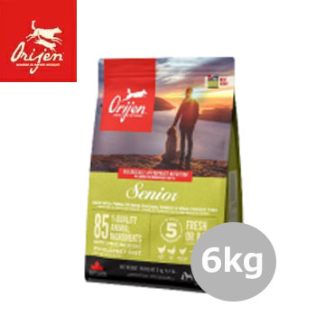 ★マラソン早い者勝ちクーポン★オリジン　シニア　6kg【ドライフード・高齢犬/無添加ドッグフード/Orijen DOG FOOD/ペットフード/プレミアムフード】【正規品】