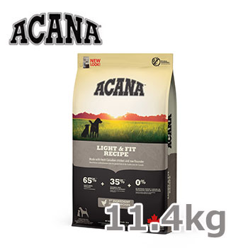 アカナ ライト＆フィットレシピ　11.4kg　【全犬種用/成犬用（アダルト・ADULT）/無添加ドッグフード/ACANA LIGHT&FIT/ドライフード/ペットフード】【正規品】 15,444円