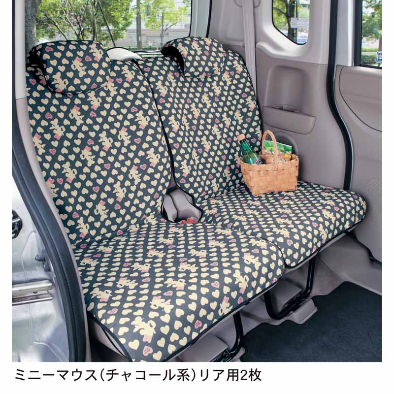 楽天市場 Disney ディズニー 軽自動車用撥水フィットカーシートカバー ミッキー フレンズ グリーン系 リア用２枚 カー用品 カーグッズ 車用品 カーシートカバー クッション 汚れ 防止 お手入れ 簡単 拭きとり ベルメゾン Disney Fantasy Shop