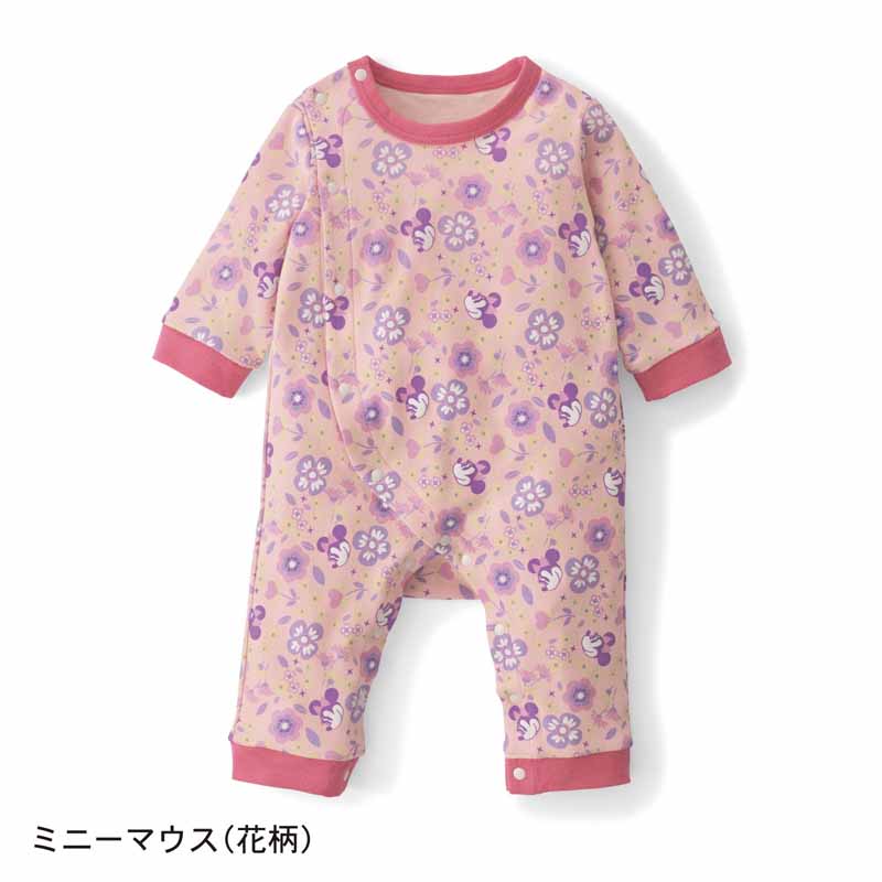 楽天市場 Disney ディズニー カエルロンパース ミニーマウス 花柄 60 70 80 ベビー服 ベビー 服 新生児 男の子 女の子 ベビー用品 新生児服 出産祝い ギフト プレゼント カバーオール ロンパース ミニーの日 キャラクター ベルメゾン Disney