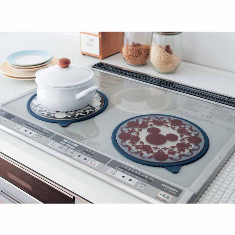 Disney ディズニー 焼け焦げ防止プレート ブラウン 枚セット キッチン キッチン用品 キッチングッズ 調理 用具 グッズ 用品 食器洗浄機使用可 掃除 ホワイト ブラウン Sgcc Bm
