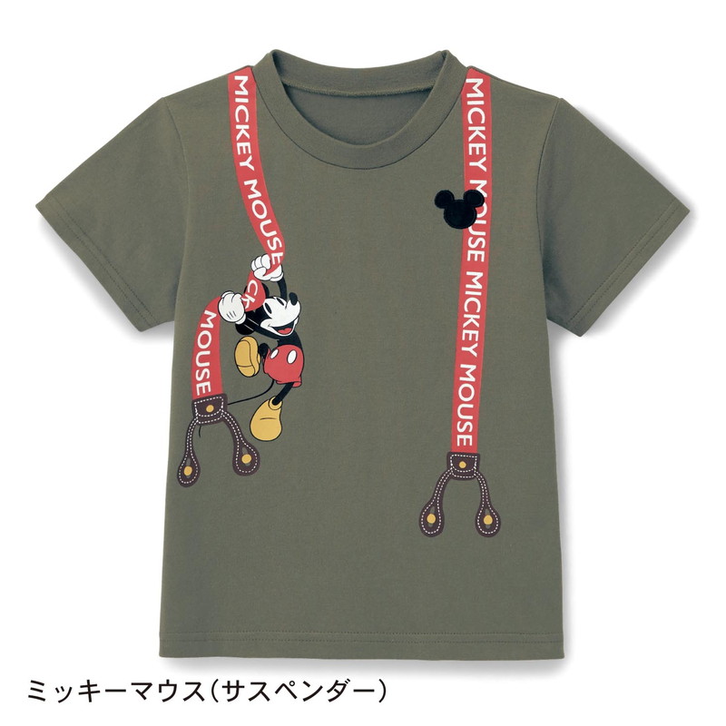 楽天市場 Disney ディズニー 半袖ｔシャツ ミッキーマウス サスペンダー トイ ストーリー カーズ マイク ミッキーマウス スタンディング 90 100 110 1 130 140 子供服 子供 服 子供用品 男の子 女の子 子供用 ｔシャツ 半袖 ベルメゾン