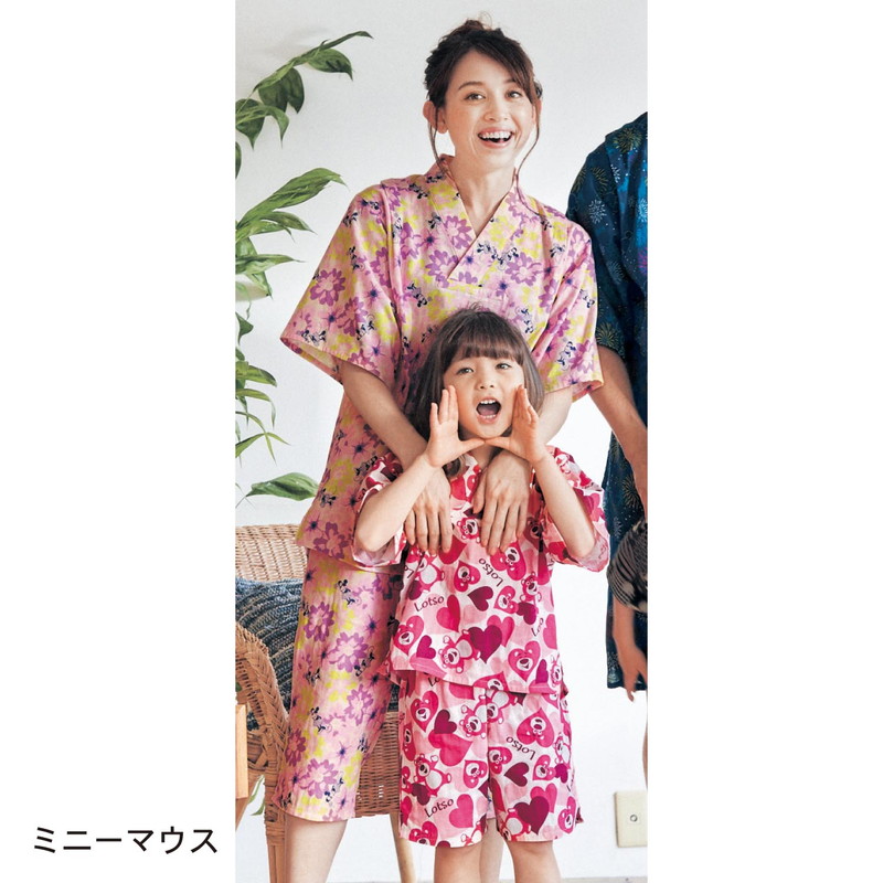 楽天市場 Disney ディズニー 綿１００ ダブルガーゼかぶり甚平パジャマ ミッキーモチーフ 花火 ４ｌ ５ｌ ６ｌ 女性 パジャマ ルーム 部屋着 ルームウェア ベルメゾン Disney Fantasy Shop