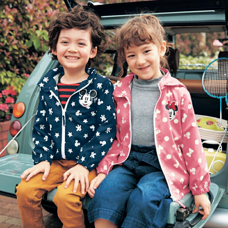 楽天市場 Disney ディズニー ウィンドブレーカー 90 100 110 1 130 140 アウター ジャケット 上着 羽織 軽アウター キッズ 子供 子供服 かわいい おしゃれ 男児 男の子 女児 女の子 男女兼用 キッズ服 長袖 防寒 春 秋 フード付き 通学