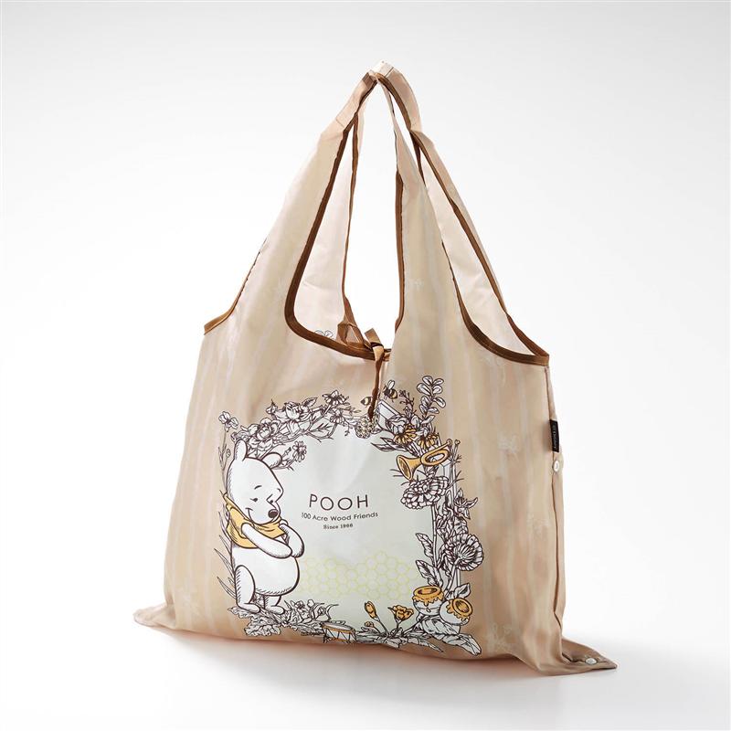 楽天市場 Disney ディズニー 折りたたみショッピングバッグ 選べるキャラクター ボタニカル くまのプーさん ベルメゾン バッグ カバン かばん レディース 鞄 エコ 買い物 ショッピング 折りたたみ ベルメゾン Disney Fantasy Shop