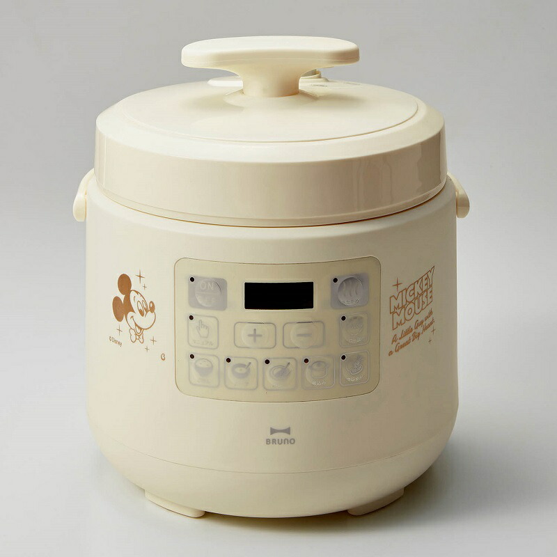 楽天市場 Disney ディズニー マルチ圧力鍋 選べるキャラクター くまのプーさん ミッキーマウス ベルメゾン 圧力鍋 キッチン 家電 Bruno ブルーノ 生活家電 調理家電 キッチン 結婚祝い ギフト プレゼント お祝い おしゃれ かわいい ホワイト アイボリー