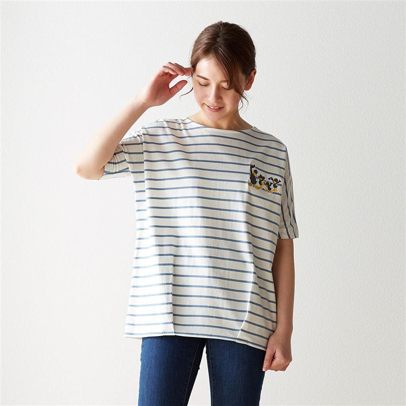 楽天市場 Disney ディズニー 裾タック入りボーダーｔシャツ 選べるキャラクター ドナルド ヒューイ デューイ ルーイ S M L Ll ベルメゾン レディース ファッション カットソー トップス ｔシャツ ベルメゾン Disney Fantasy Shop