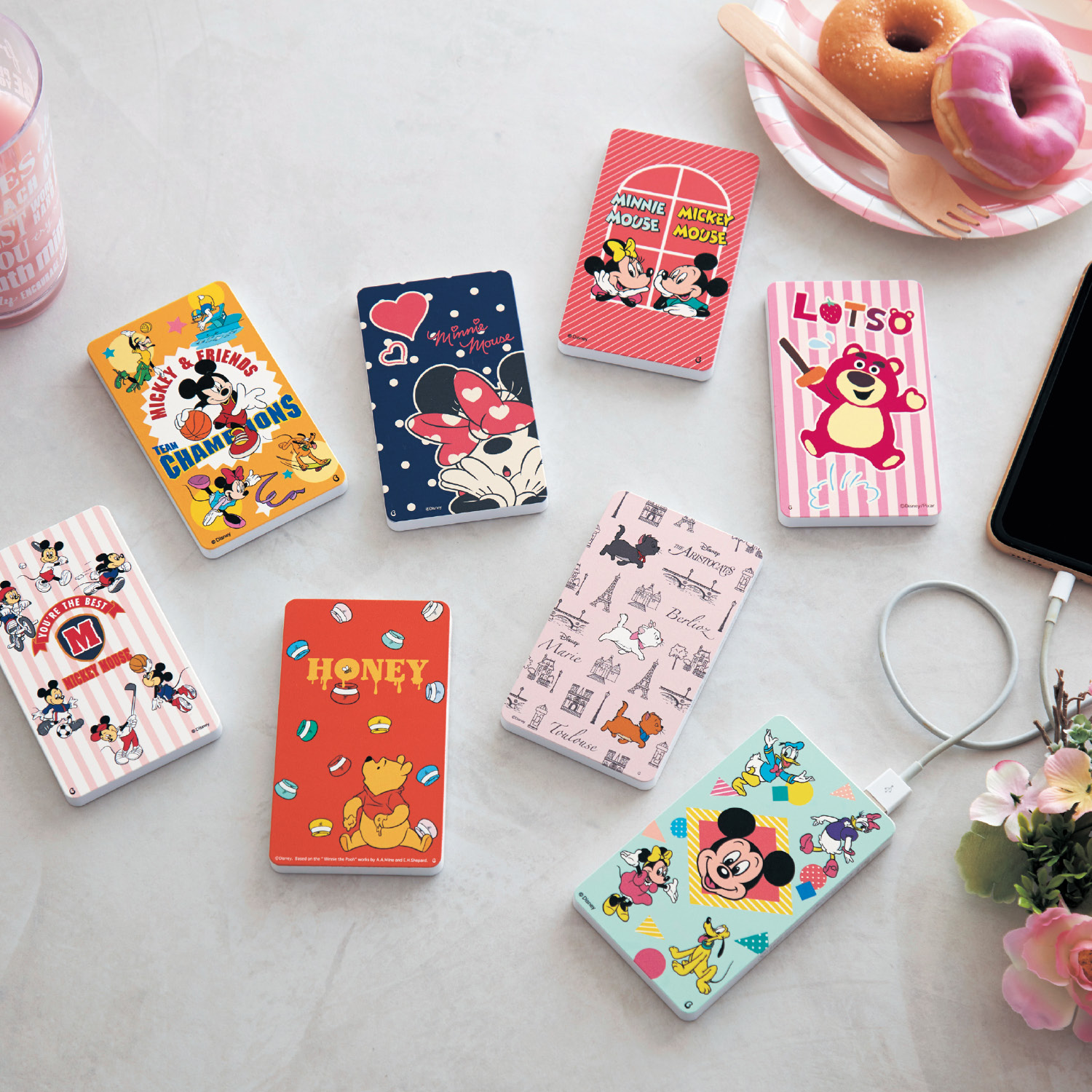 楽天市場 Disney ディズニー スタンダードな容量のスマートフォン充電器 選べるキャラクター ミッキー フレンズ ベルメゾン スマホ スマート フォン ホン 携帯 カバー ケース 手帳 薄型 旅行 通勤 通学 持ち運び ベルメゾン Disney Fantasy Shop