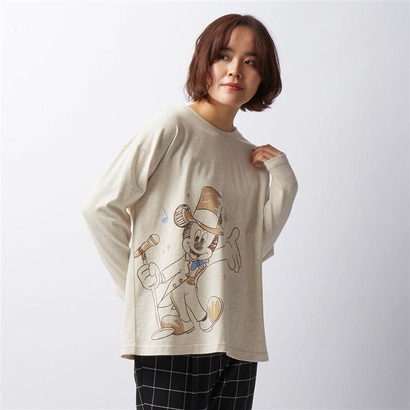 楽天市場 Disney ディズニー ショータイム長袖ｔシャツ 選べるキャラクター ミッキーマウス S M L Ll ベルメゾン レディース ファッション カットソー トップス ｔシャツ ベルメゾン Disney Fantasy Shop