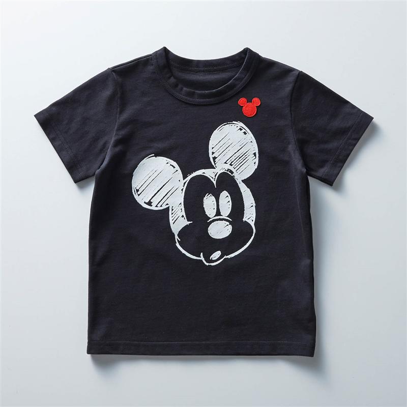 楽天市場 Disney ディズニー 半袖ｔシャツ 選べるキャラクター ミッキーマウス ブラック 90 100 110 1 130 140 ベルメゾン 子供服 子供 服 子供用品 男の子 女の子 子供用 ｔシャツ 半袖 長袖 ベルメゾン Disney Fantasy Shop