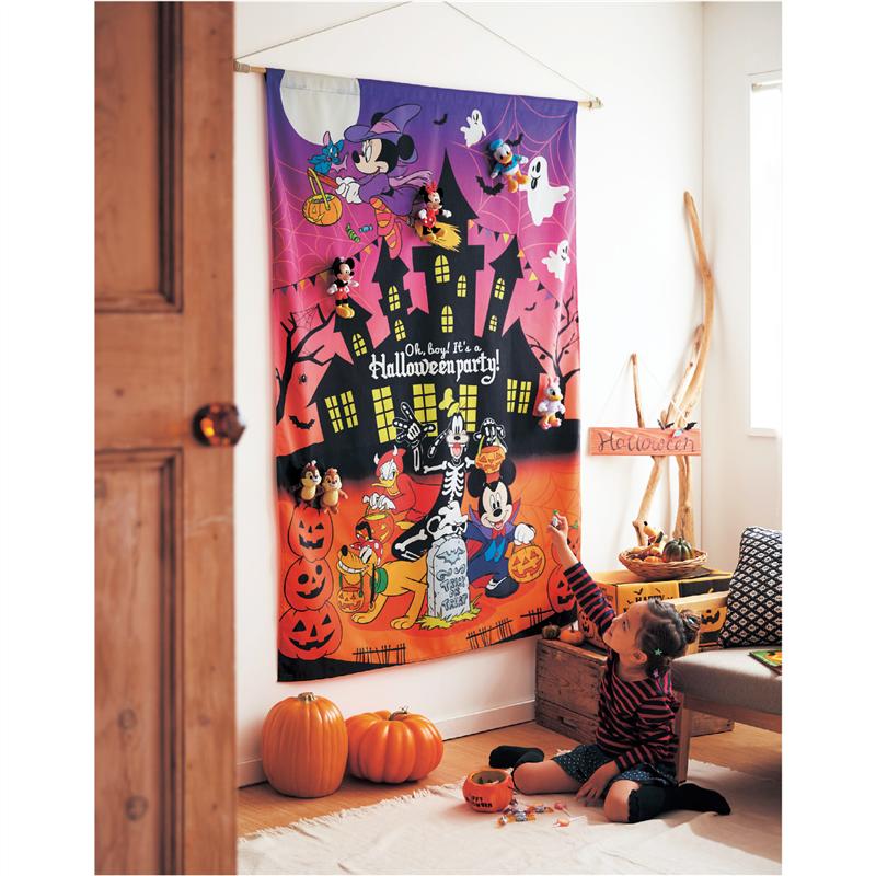 楽天市場 Disney ディズニー ぬいぐるみをつけても可愛い ハロウィンタペストリー ミッキー フレンズ M ベルメゾン インテリア 雑貨 おしゃれ グッズ シール ウォール 壁 ステッカー デザイン 小物 ベルメゾン Disney Fantasy Shop