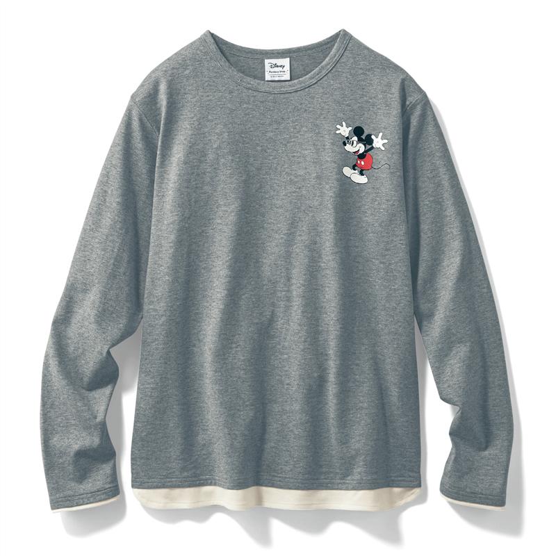 楽天市場 Disney ディズニー フェイクレイヤード長袖ｔシャツ ミッキーマウス 杢グレー M L Ll 3l ベルメゾン メンズ ファッション Tシャツ カットソー トップス ベルメゾン Disney Fantasy Shop