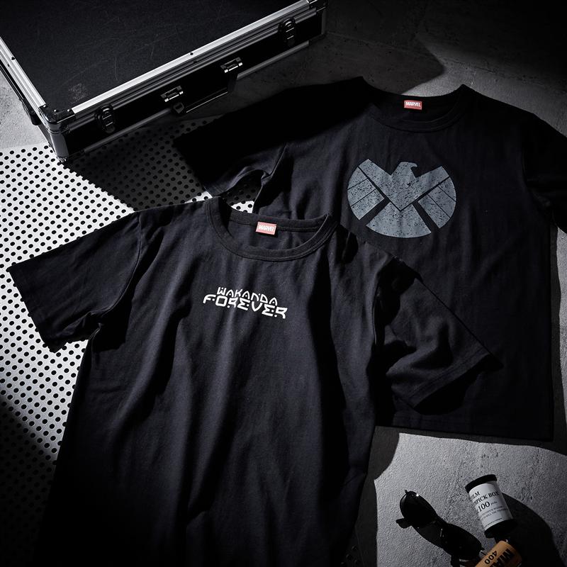 楽天市場 Marvel マーベル プリントｔシャツ マーベル シールド ブラックパンサー M L Ll ベルメゾン メンズ ファッション カットソー トップス ｔシャツ 半袖 ベルメゾン Disney Fantasy Shop