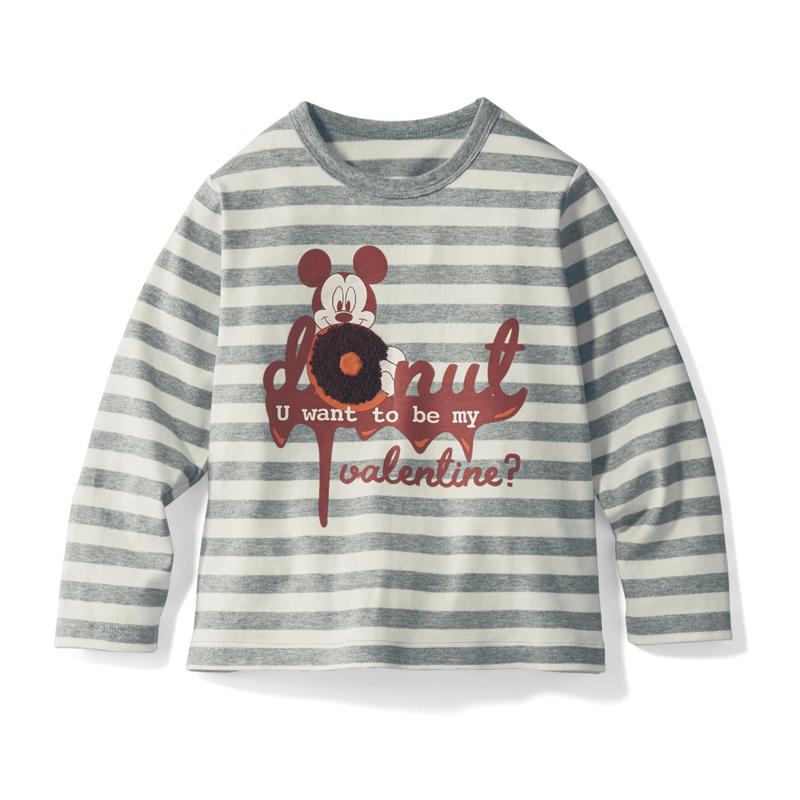 楽天市場 Disney ディズニー 長袖デコｔシャツ 選べるキャラクター サックス フォーキー 90 100 110 1 130 140 トップス プルオーバー ロンt カットソー Tシャツ 長袖 キッズ ベルメゾン 男の子 女の子 かわいい 綿100 ベルメゾン