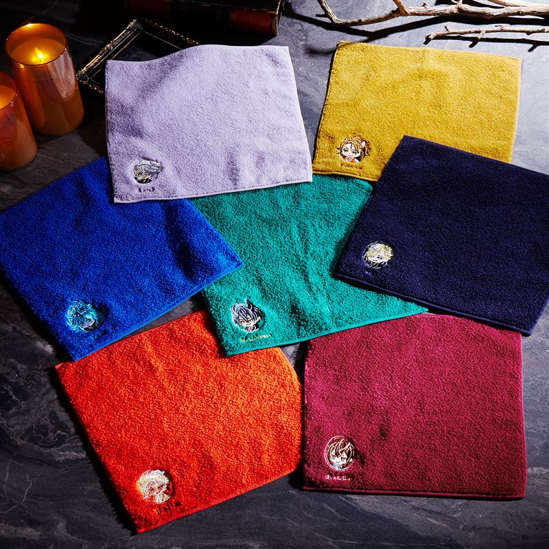 楽天市場 Disney ディズニー ツイステッドワンダーランド 刺繍入り今治ハンカチ マレウス ドラコニア リドル ローズハート レオナ キングスカラー アズール アーシェングロット カリム アルアジーム ヴィル シェーンハイト イデア シュラウド