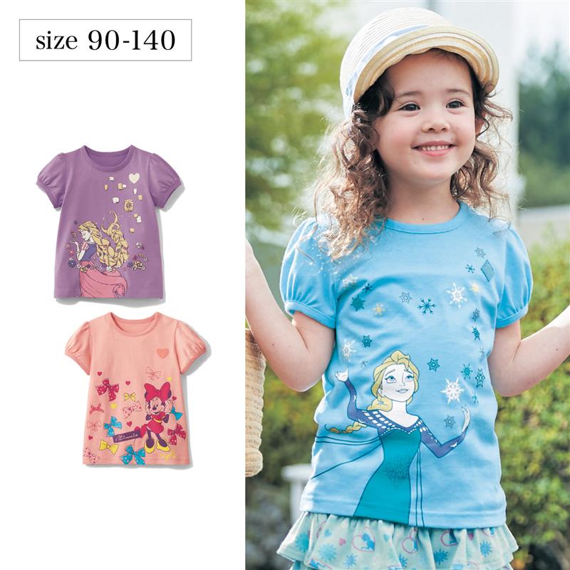 楽天市場】【ポイント5倍!】【Disney】 ディズニー 肩3段フリルTシャツ