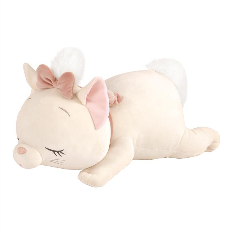 ◆ M ◆【Disney】 ディズニー おもちのような柔らかさの抱き枕　もちはぐ／mochihug！「おしゃれキャットマリ 」 ◇ 寝具 ふとん 布団 枕 抱き枕 まくら ピロー 新生活 ぬいぐるみ 洗える キャラクター 猫の日 ◇画像