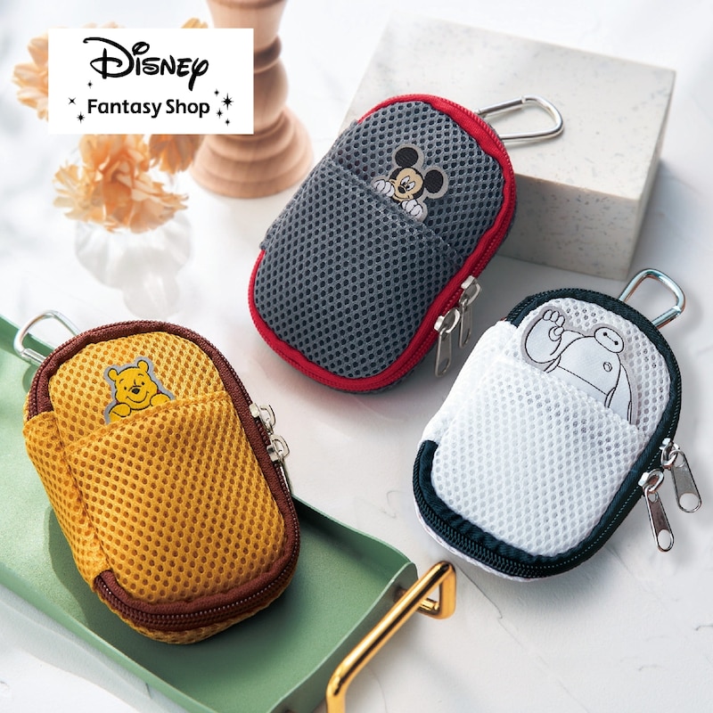 【Disney】 ディズニー メッシュスマートキーケース「 ミッキー マウス くまのプーさん ベイマックス」◇ レディース 女性 レディース用 女性用 女 女物 キーケース スマートキー ケース スマートキーケース カバー プーさん グッズ ◇画像