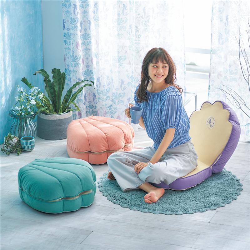 楽天市場 Disney ディズニー 刺繍入りシェル型クッション アリエル ベルメゾン クッション インテリア 貝殻 クッション リトルマーメイド アリエル ディズニープリンセス プリンセス グッズ ベルメゾン Disney Fantasy Shop