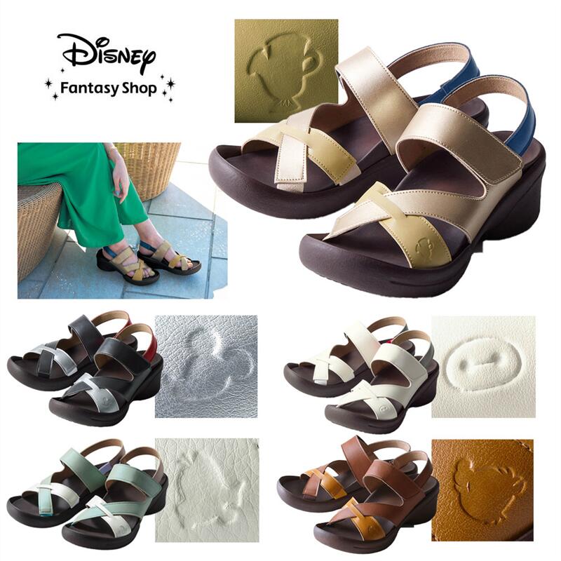 【Disney】 ディズニー ディズニー/Disney 快適で軽やか、歩きたくなるストラップグミサンダル［日本製］（ディズニー／リゲッタ）（選べるキャラクター） ◇ レディース 女性 シューズ 靴 サンダル 夏 ◇画像
