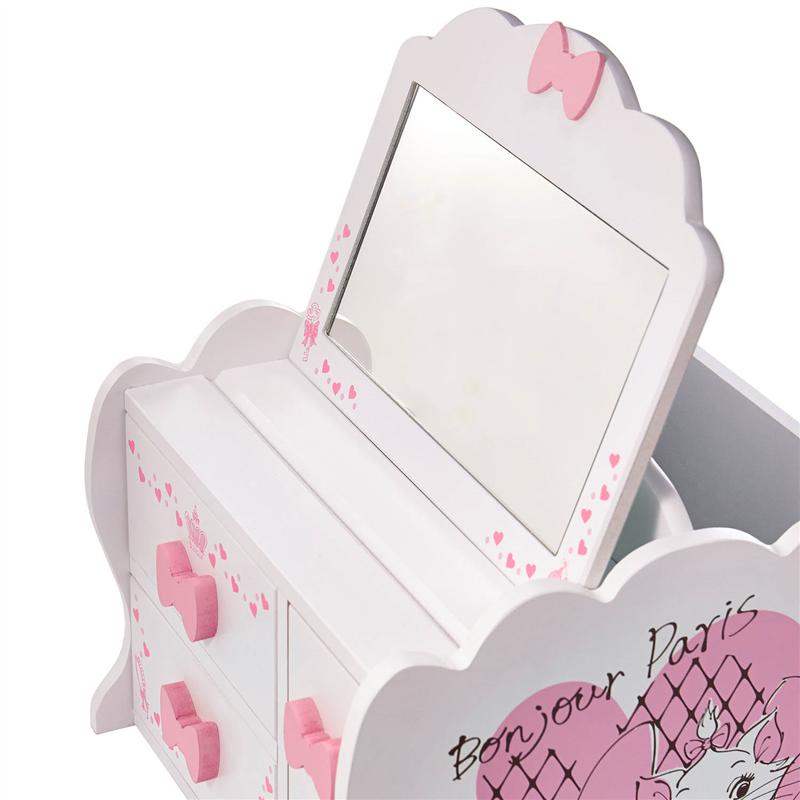 ディズニー メイクボックス アリエル ラプンツェル 片づけ プリンセス 持ち運び 保管 化粧品 ふしぎの国のアリス マリー ボックス おしゃれキャット ディズニープリンセス クリーム 新生活 鏡付き 収納ケース ブルー ベル 収納