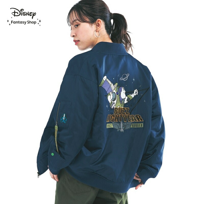 【Disney】 ディズニー ディズニー/Disney 中わた入りブルゾン「トイ・ストーリー/バズ・ライトイヤー」 ◇ レディース 女性 アウター 上着 ジャケット ブルゾン レディースジャケット レディースブルゾン アウターウェア ◇画像