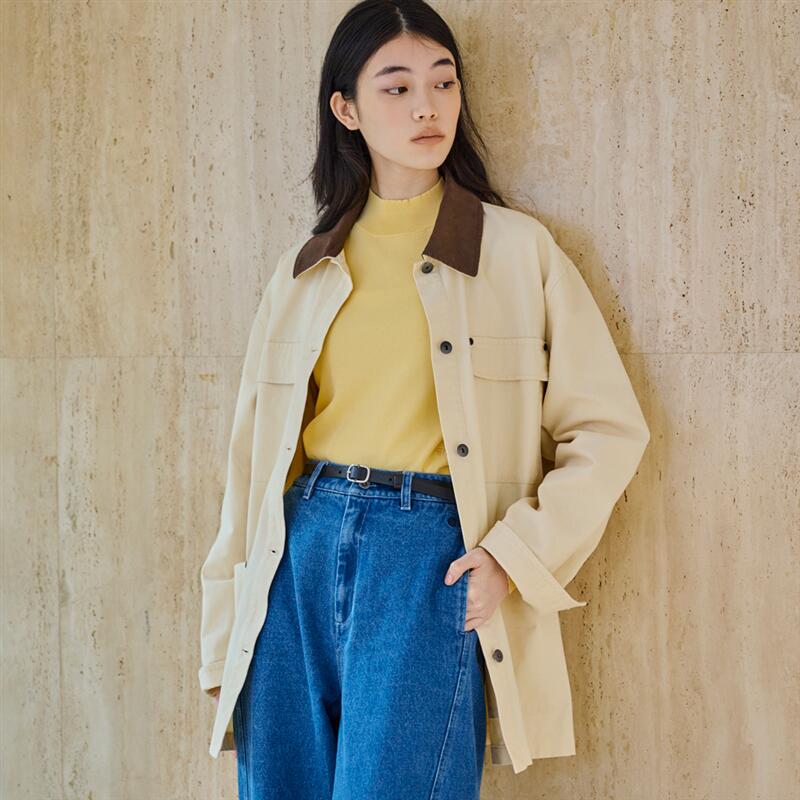 【ベルメゾン】 フィールドコート コモンハウス COMMON +HAUS ◆ FREE ◆◇ レディース 女性 アウター 上着 コート レディースコート レディースアウター アウターウェア シンプル メンズライク 軽アウター 綿100％ コットン 春夏 ◇