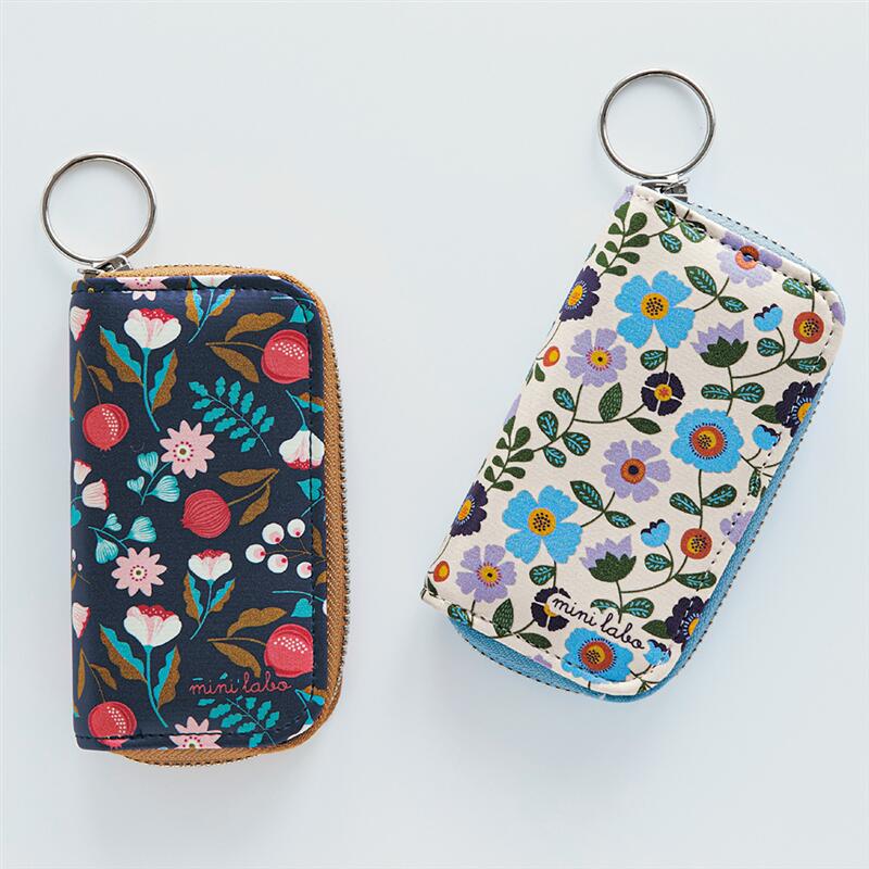 Minilab Mini Labo Full Pattern Printed Key Case [Made in Japan] ◇ Women's Accessories Access Key Holder Key Case Ladies Key Holder Ladies Key Case Gift Belle Maison ◇