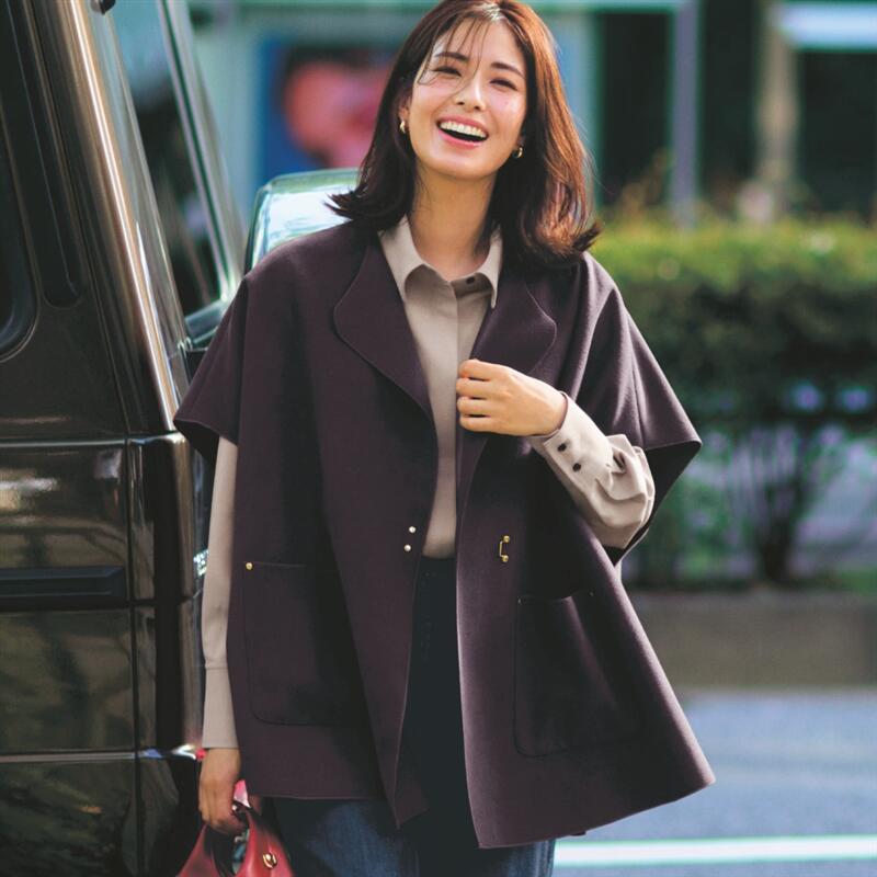 【ベルメゾン】1枚仕立てのコートジレ ◆ S~M L~LL ◆ ◇ レディース 女性 アウター 上着 ベスト チョッキ レディースベスト アウターウェア ◇|ベルメゾン 大人ファッション