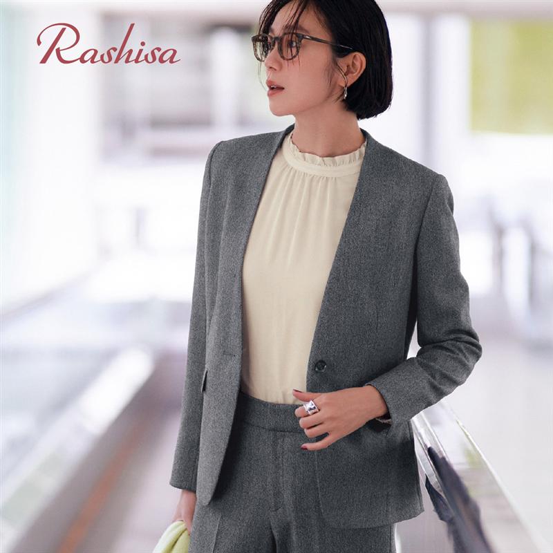 高級ウール　Theory ノーカラージャケット スカートスーツ　黒　Sサイズ Theory（セオリー）】ジャケット徹底比較！人気＆注目アイテム全型見せ