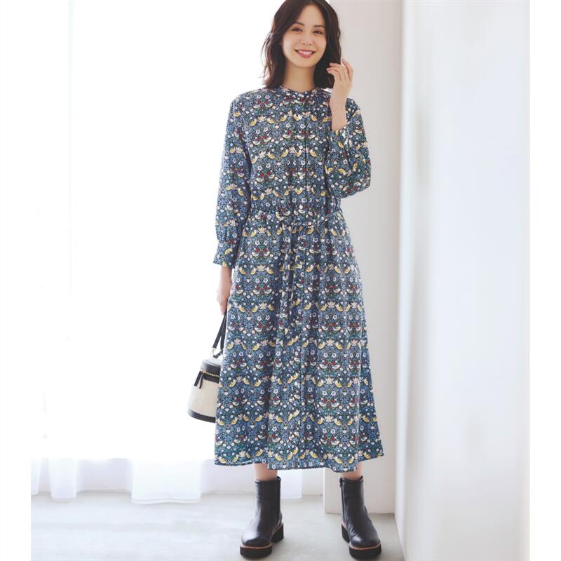 未使用★ERDEM★フローラル★ベルト付★ロングワンピース 楽天市場】【ベルメゾン】 【atelier Morris】プリントワンピース ラ