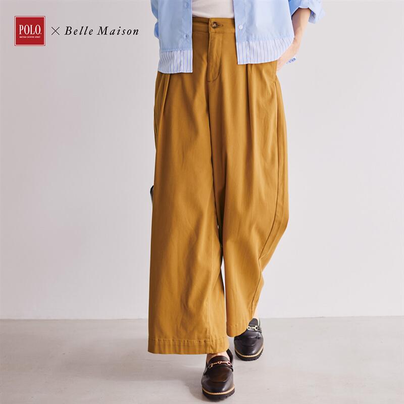 【ベルメゾン】 ワイドクロップドパンツ ◆ S M L LL ◆◇ レディース 女性 パンツ ズボン ボトムス ボトム ロングパンツ レディースパンツ スタイルノート StyleNote ◇