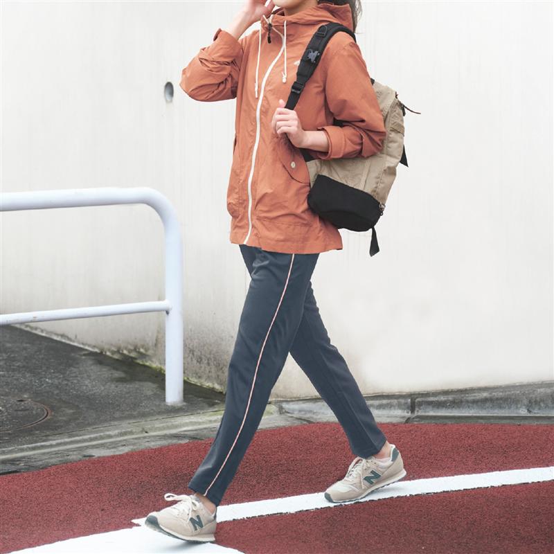 【2枚組】 普段使いにも運動にも使いやすい！テーパードジャージパンツ bspix ◆ S M L LL 3L 股下62 66 70 ◆ ◇ ジャージ レディース パンツ ボトムス UVケア 吸汗速乾 ストレッチ ラインパンツ 黒 ジムウェア 下 スポーツ 運動 トレーニング 保育士 ベルメゾン ◇