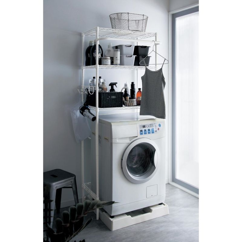 楽天市場 ベルメゾン スチールランドリーラック 家具 収納 ランドリー 洗面 脱衣 洗濯 乾燥 ドラム 式 機 家具 インテリアのベルメゾン