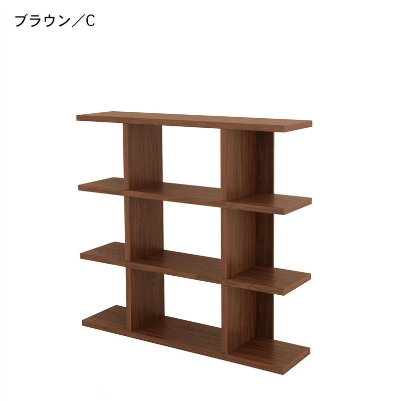 オープンラック 予約販売 収納 家具 ｃ ブラウン オープンラック ベルメゾン リビング シンプル おしゃれ ディスプレイラック ラック オープン メタル スチール 壁