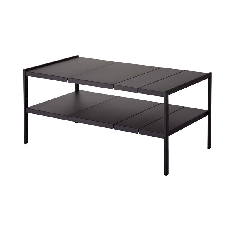 ベルメゾン 伸縮キッチン下ラック ブラック キッチン 調理 用具 グッズ 用品 シンク 水回り 水まわり 流し 収納 シンク 下 棚 タワー Pastryperfection Com