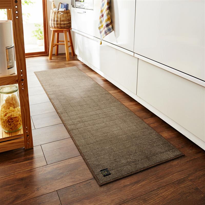 楽天 楽天市場 ベルメゾン 大きめサイズの床にフィットする抗菌 防臭キッチンマット ブラウン 約50 270cm ベルメゾン キッチン 台所 用品 キッチン マット おしゃれ 家具 インテリアのベルメゾン 期間限定特価 Impactually Se